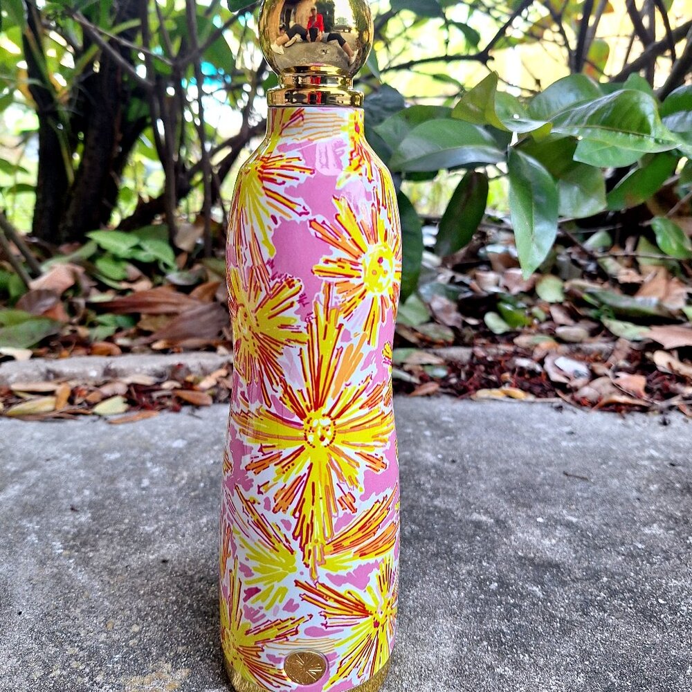 Lilly Pulitzer  SQUEEZE THE DAY  Stainless Water bottle 24 oz